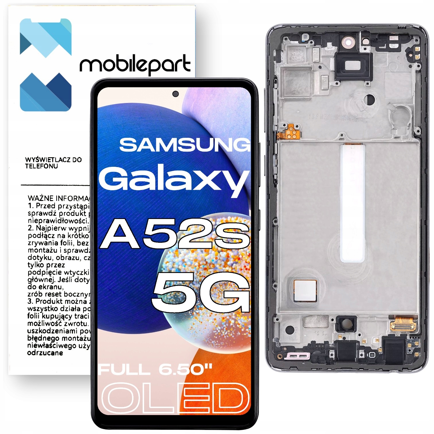 Matryca do Samsung Galaxy A52s 5G LCD SM-A528 Ekran Full Oled 6.5 Ramka