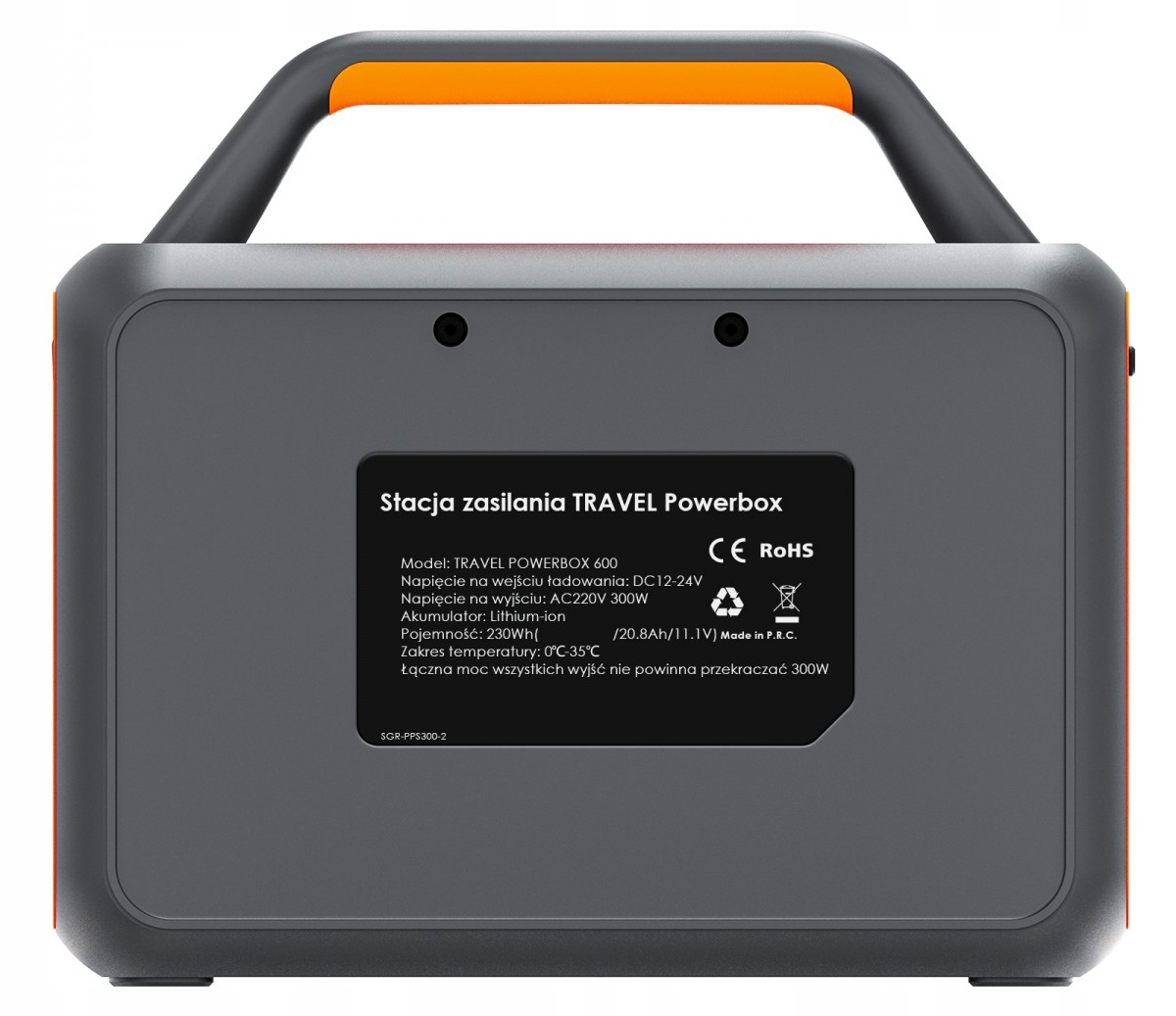 PRZENOŚNA STACJA ZASILANIA 300W/600W UPS SINUS 230V USB LED LCD VOLT POLSKA Rodzaj inny