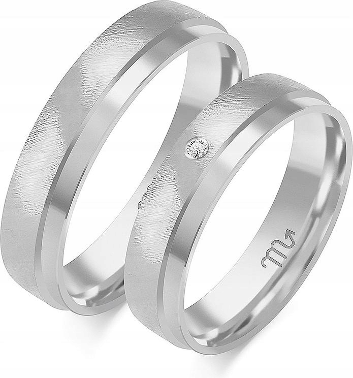 Zlatý bílý snubní prsten gravírování 585 r 11 12 13 dámský pánský s gravírováním