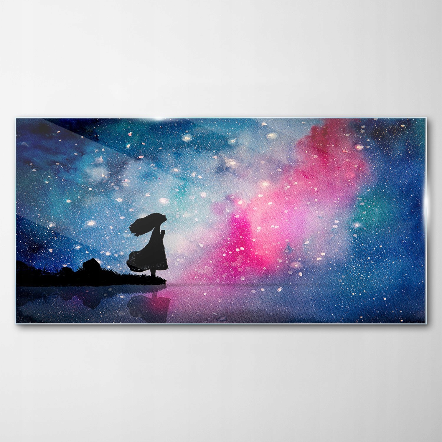 Tvrdený sklenený obraz Akvarely Hviezda 100x50