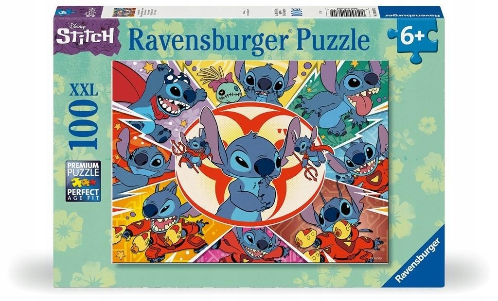 Ravensburger Puzzle dla dzieci 2D Disney Stitch 100 elemetów