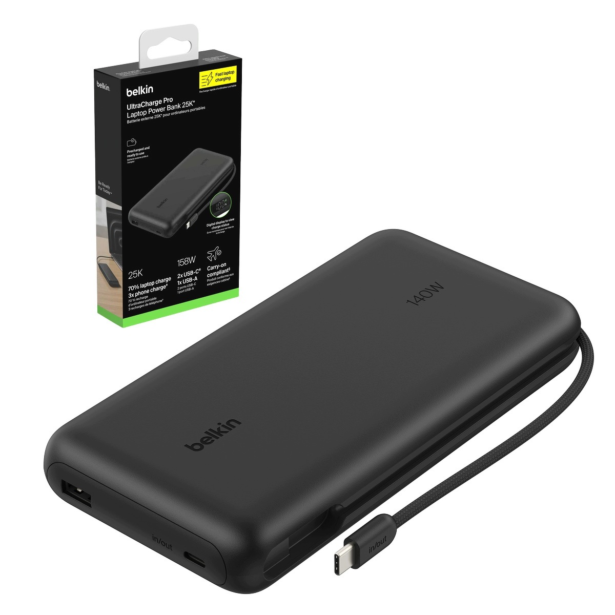 Belkin BoostCharge Powerbk.PD45W Screen 25000mAh sand BPB039hqBK