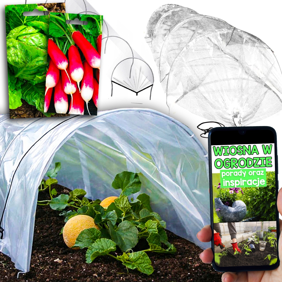 SZKLARNIA OGRODOWA TUNEL FOLIOWY NA WARZYWA UPRAW