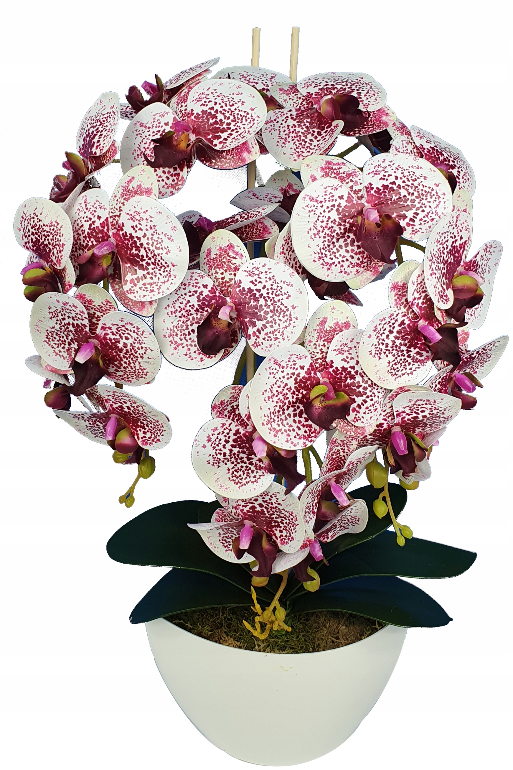 

Storczyk Sztuczny Kwiaty Orchidea 3P guma jak żywy
