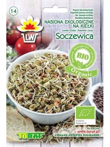 Levně 12 x Toraf Semena čočky na klíčky Bio Organic 30 g Toraf