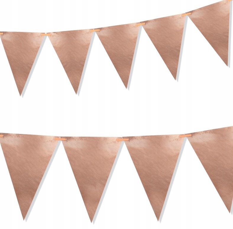 

Flagi Baner Girlanda Rose Gold 160cm
