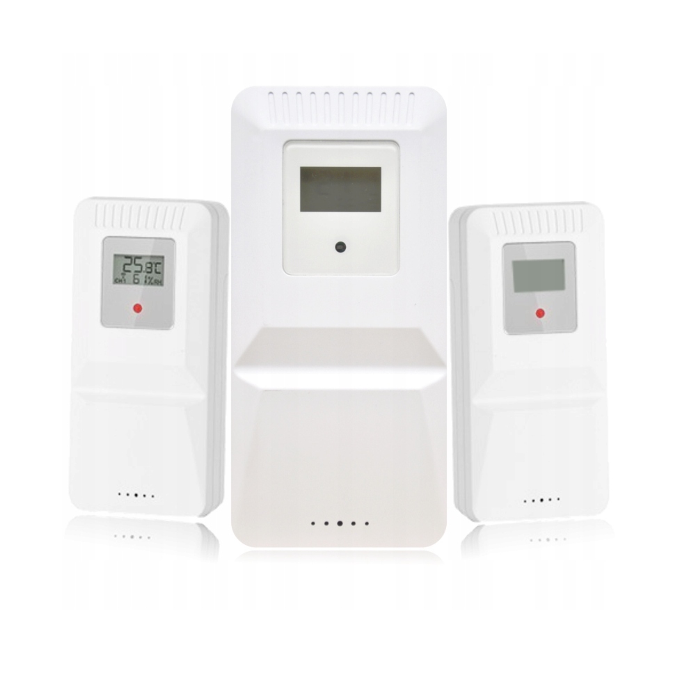 STACJA METEO WIFI INTELIGENTNY DOM POGODOWA TUYA TERMOMETR 3 CZUNJIKI °C Rh Model KH5058