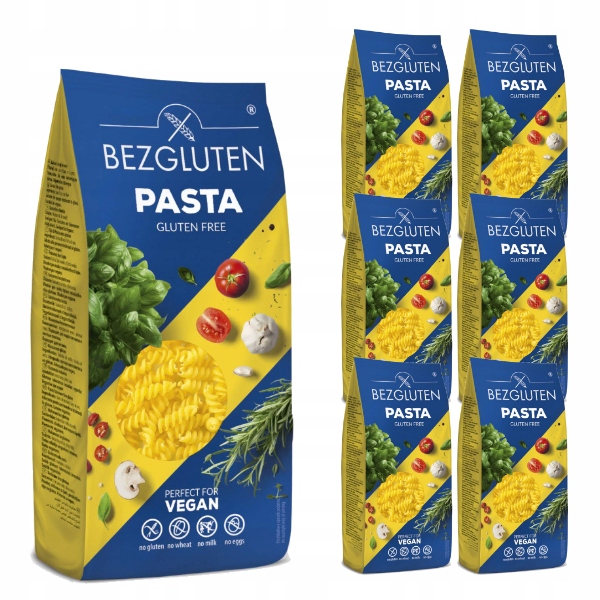 6 x Bezgluten těstoviny Fusilli 250 g Bezgluten