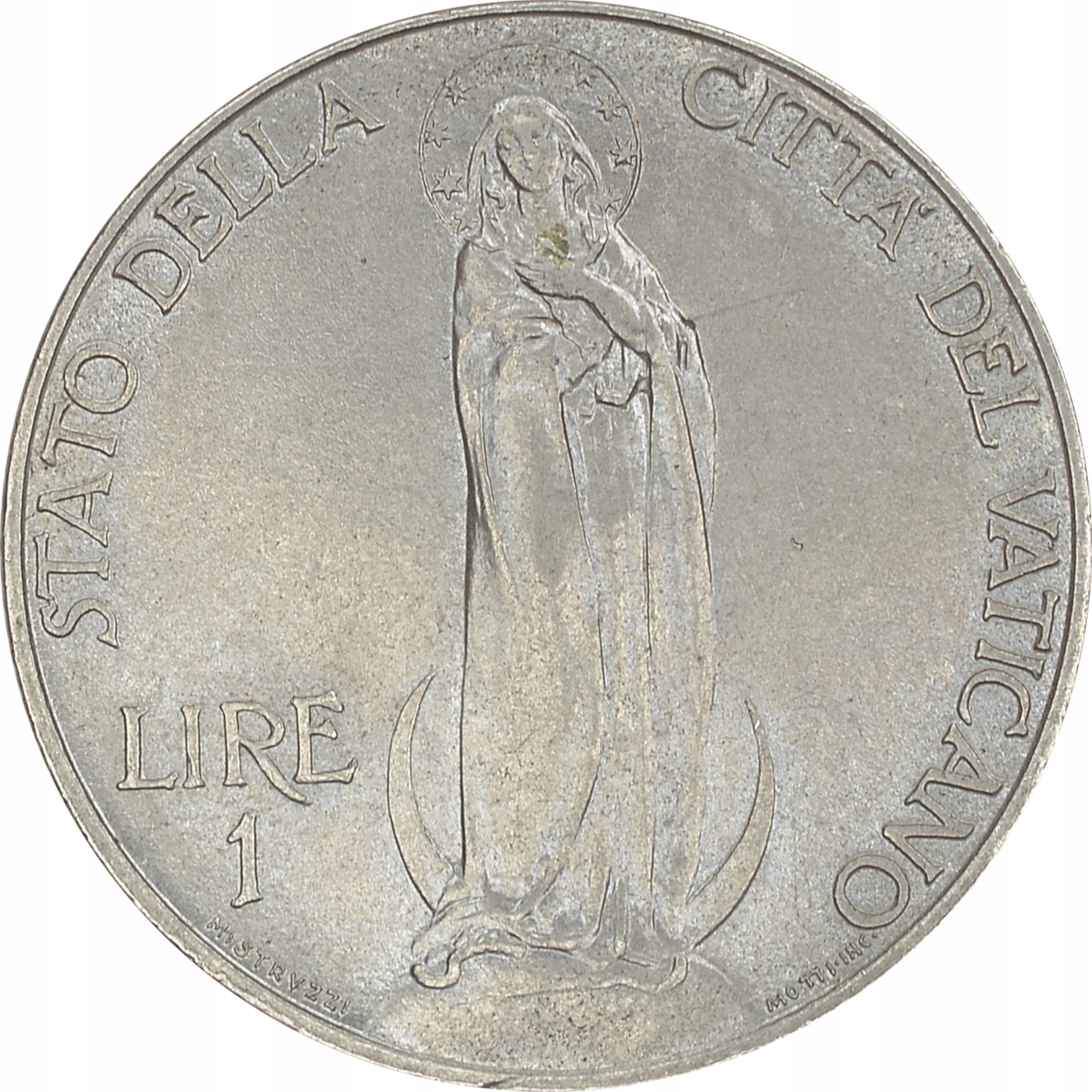 9.WATYKAN, PIUS XI, 1 LIRA 1933 -1934 JUBILEUSZ