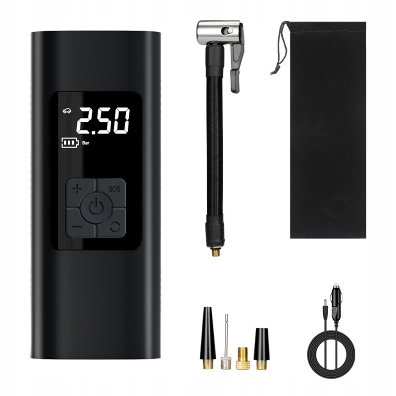 Etrza шиномонтажный насос с ярким аварийным Flashilight