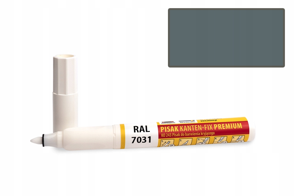 

Pisak kryjący Kanten-fix Stalowy średni Ral 7031