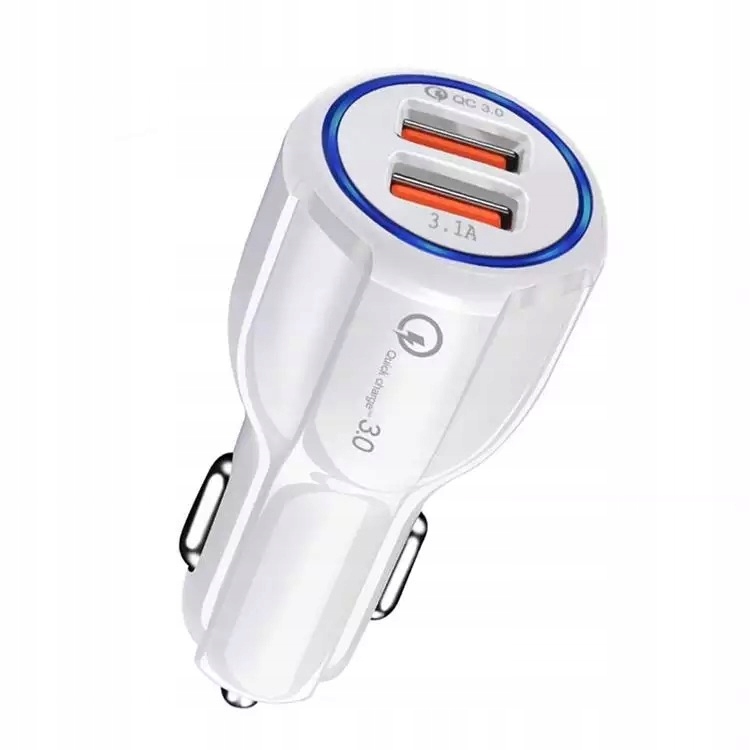 

Ładowarka Samochodowa 2XUSB 3.1A Quick Charge