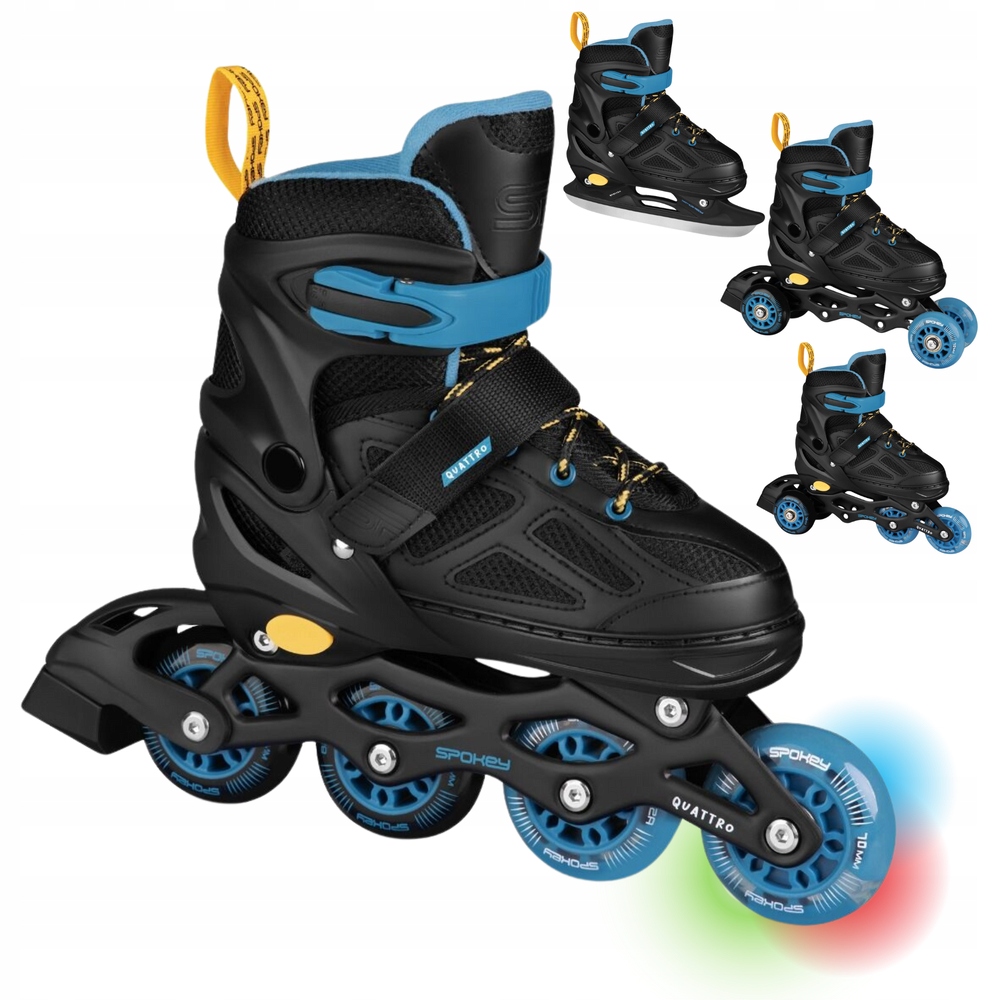 Brusle 2v1 4v1 Hokejové Brusle s regulací Led kolečka pro dítě Quattro