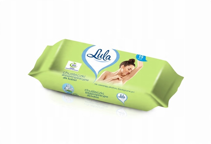 

Lula Chusteczki Antyperspiracyjne dla kobiet 15szt