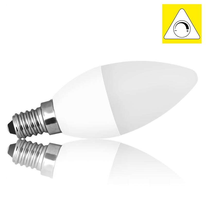 

Żarówka Led Smd E14 6W=50W C37 Świeca Ściemnialna