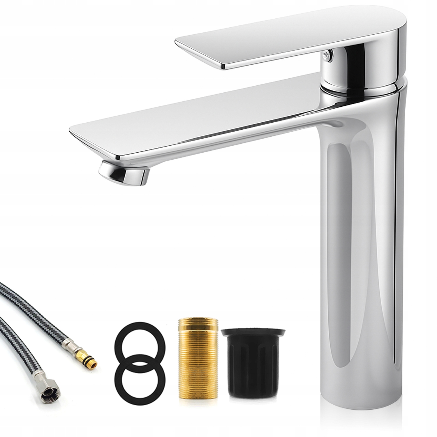 Bateria Umywalkowa Łazienkowa Stojąca Nablatowa Kran Do Umywalki Chrom