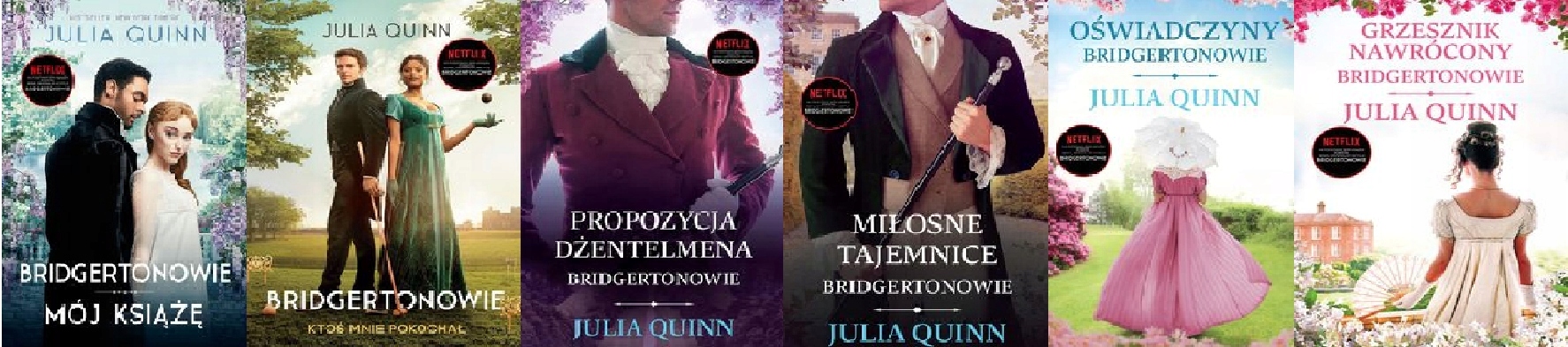 Bridgertonowie Julia Quinn pakiet 6 książek 1-6-Zdjęcie-0