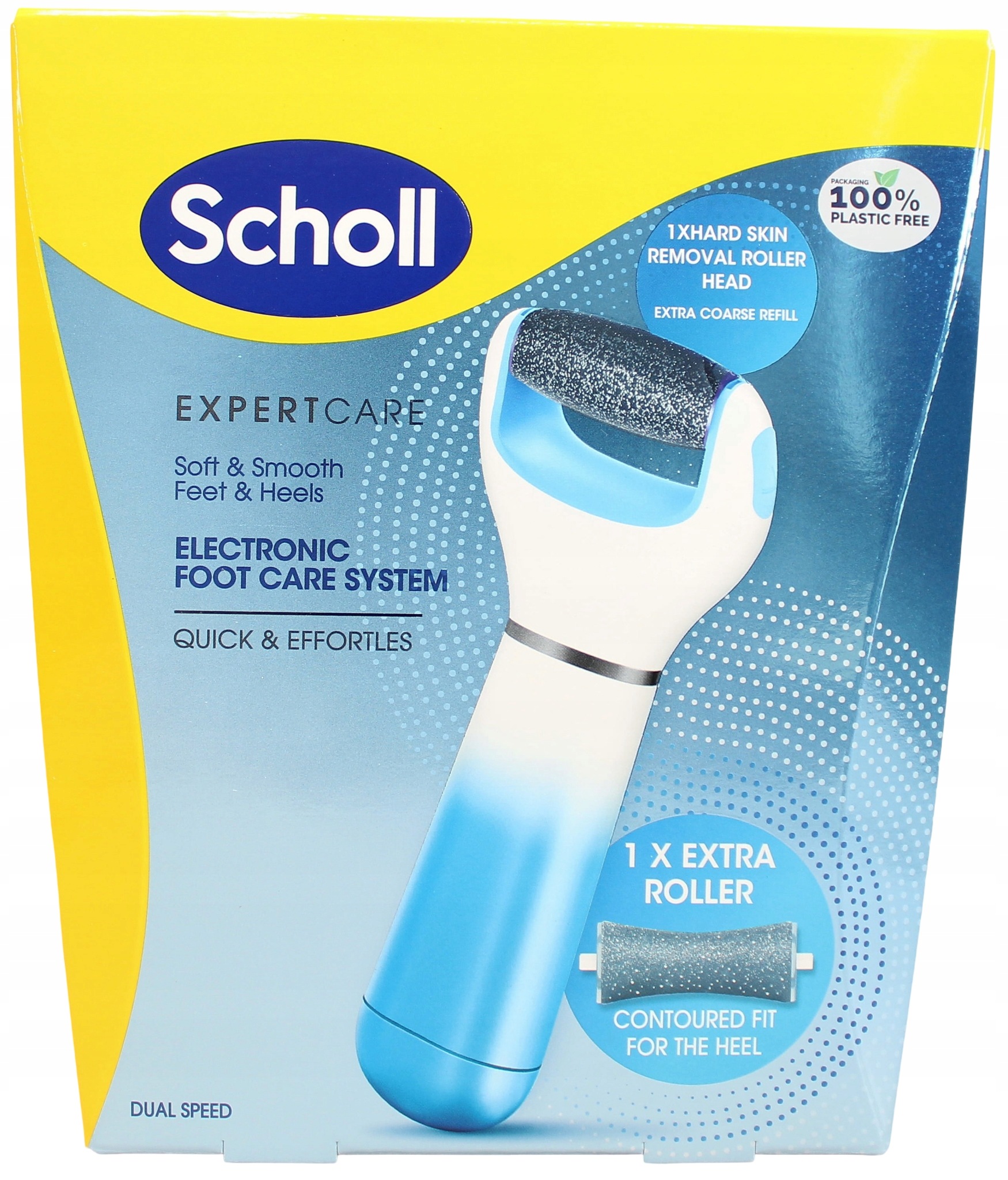 Scholl Expert Care elektrický pilník na chodidla dvourychlostní modrý