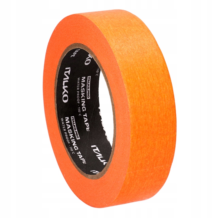 Taśma Maskująca Lakiernicza Wodoodporna 30mm x 45m Mocna 110°C Italko