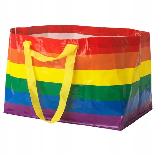 

Ikea Storstomma duża torba tęczowa 71L frakta lgbt