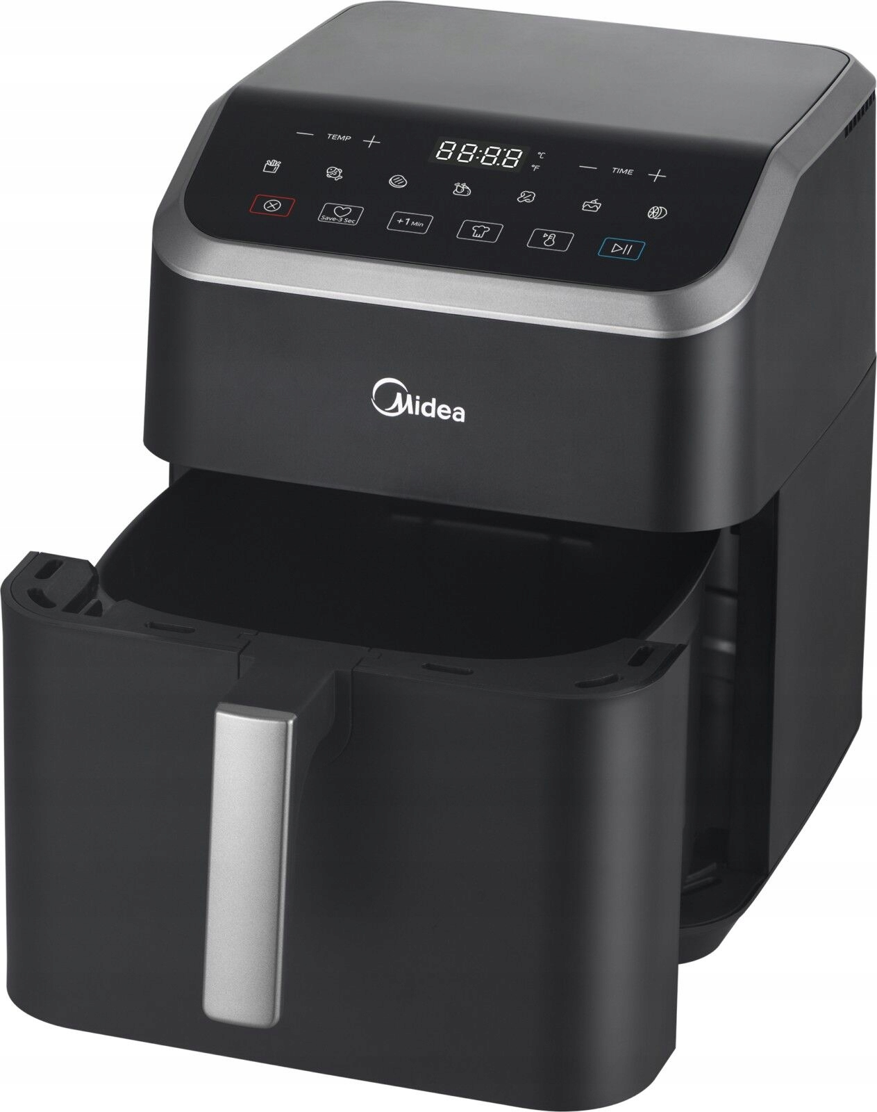Midea MAD55000ADK Duża mocna frytkownica air fryer beztłuszczowa XL 5L