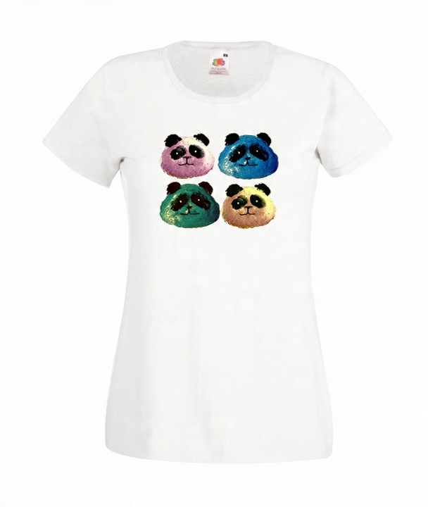 

L Koszulka Damska Panda Miś Misie Bądź Sobą Wzór
