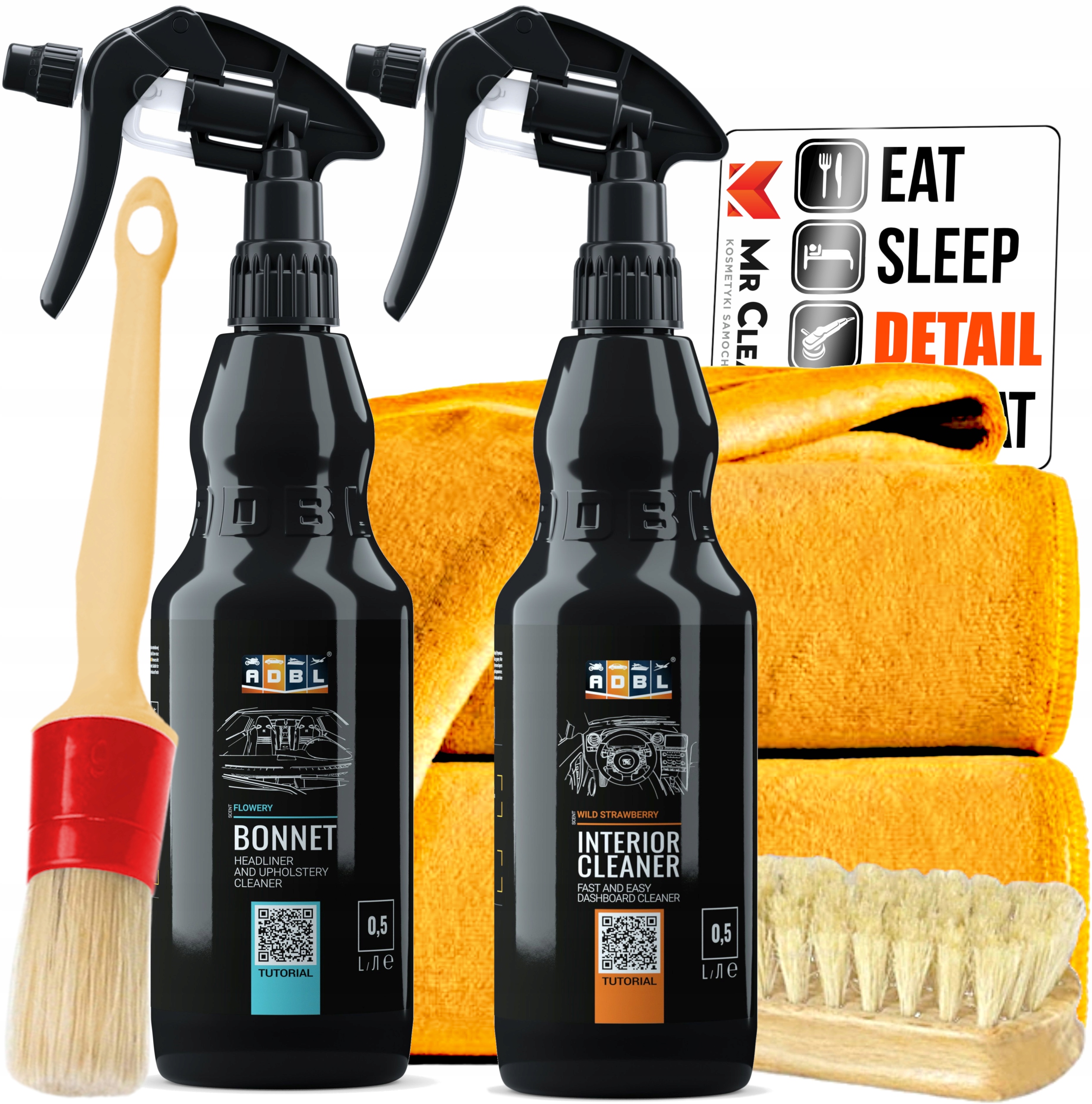 ADBL ZESTAW BONNET INTERIOR CLEANER DO CZYSZCZENIA PLASTIKÓW FOTELI 2X500ML Producent ADBL
