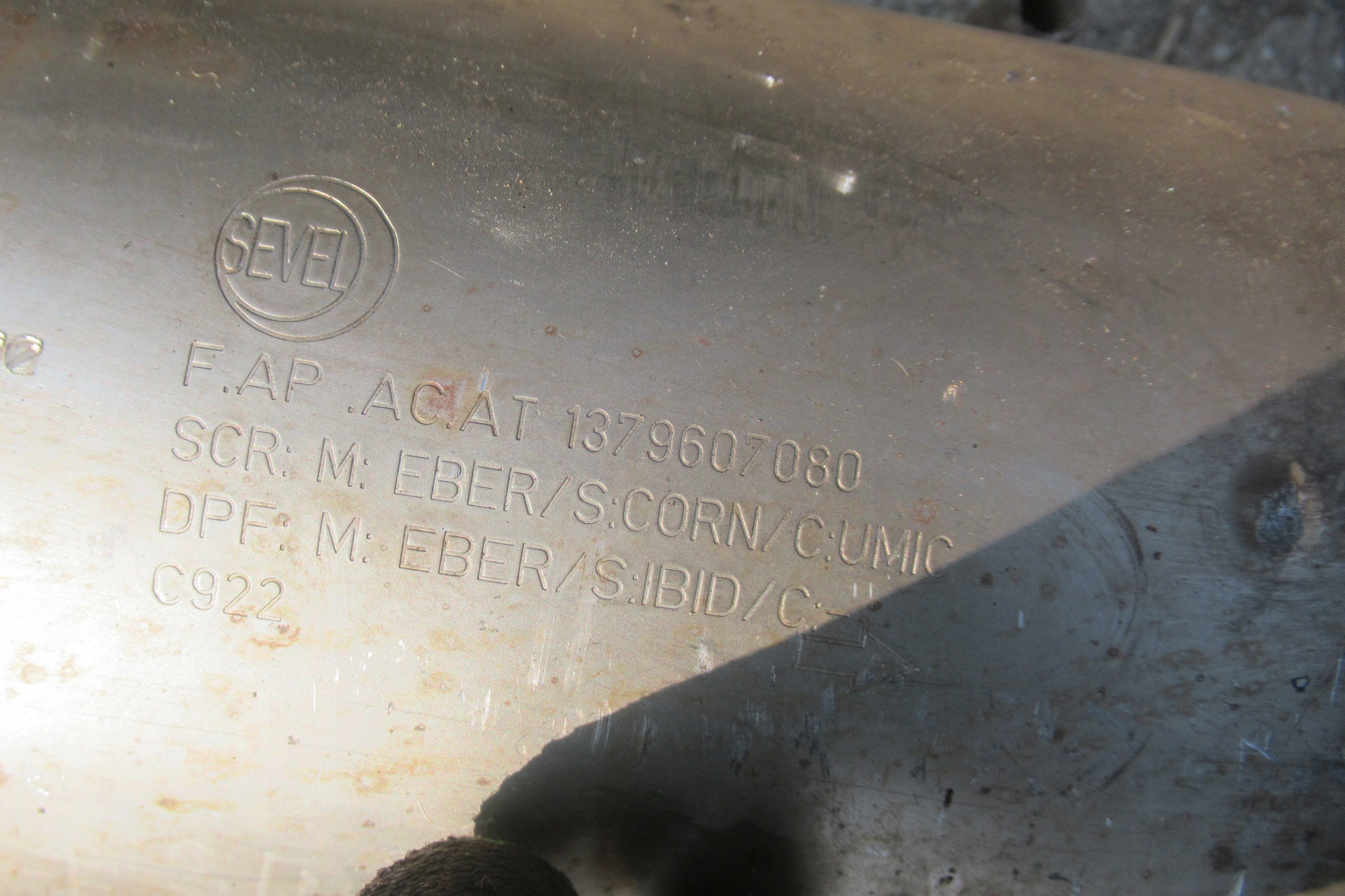 BOXER JUMPER catalyst DPF 1379607080