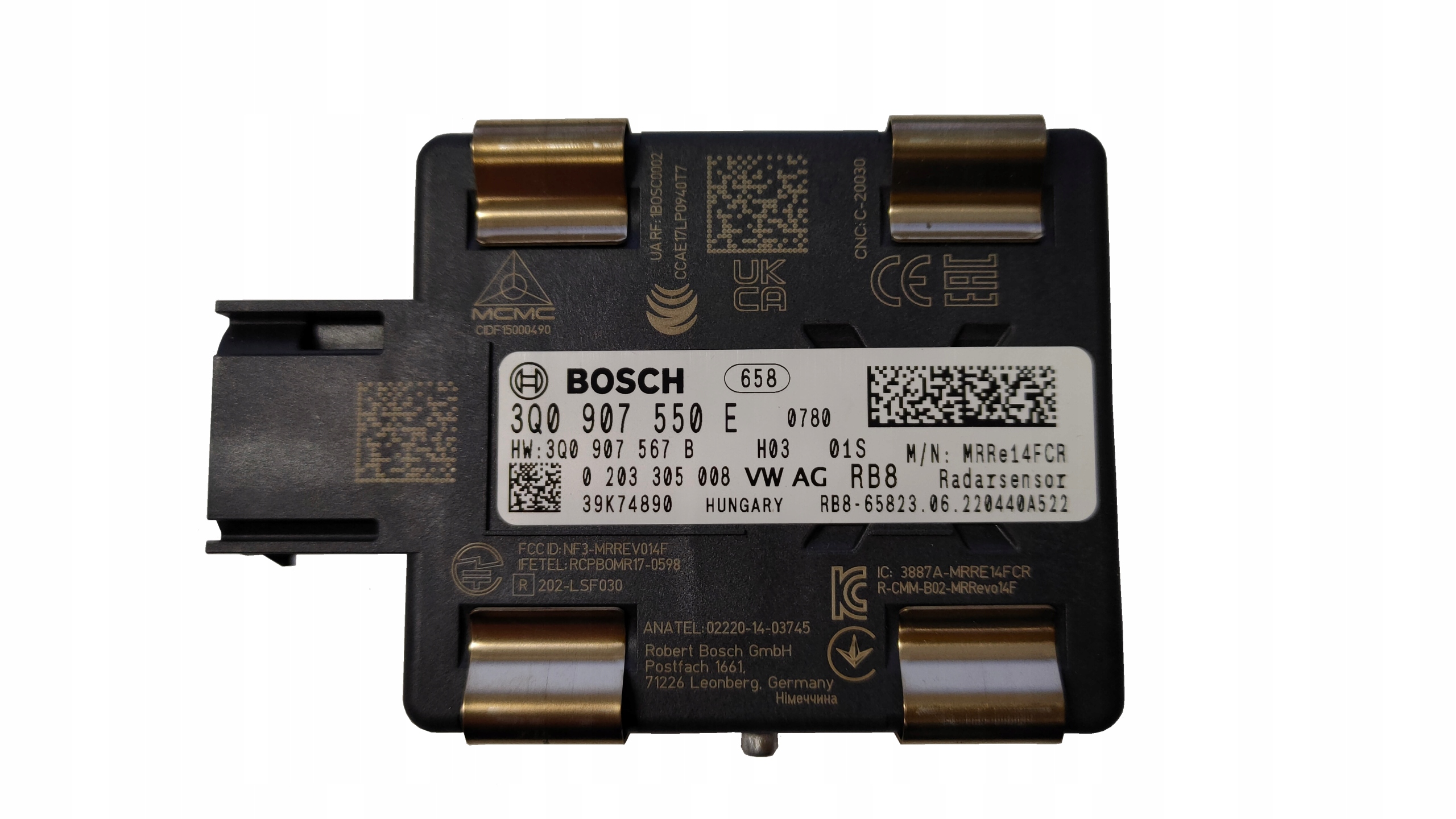 3Q0907550E - VW PASSAT B8 RADAR DISCTRONIC BOSCH OEM оригинал