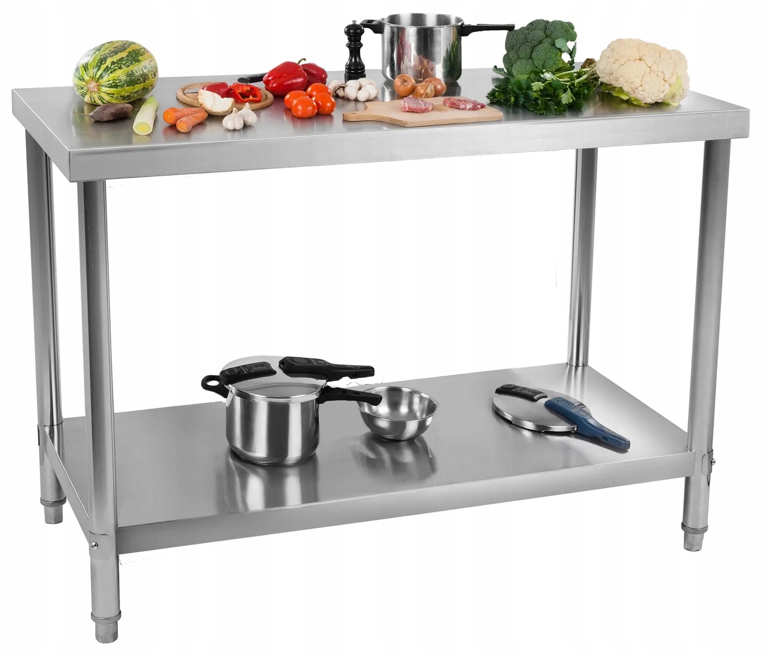 Pracovní stůl z nerezové oceli Eco 120x70 cm Royal Catering RCAT-120/70