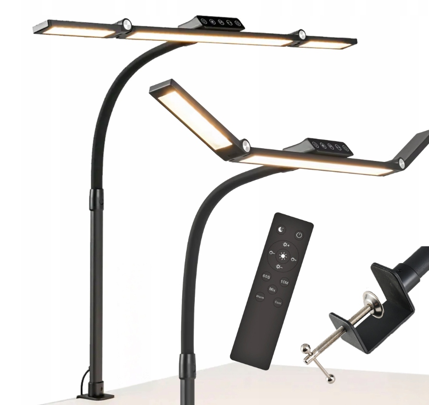 Led Kreslící lampa na stůl Bezstínová stolní lampa na pracovní desku +Dálkový Ovladač