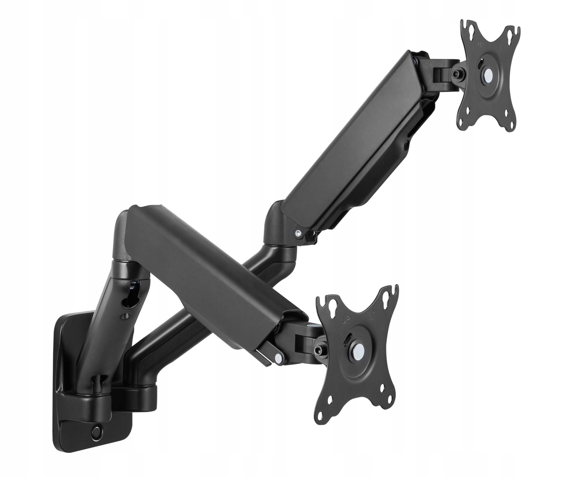 Uvhwyt pro 2 monitory Silver Monkey UM-811 (plynová pružina) na stěnu