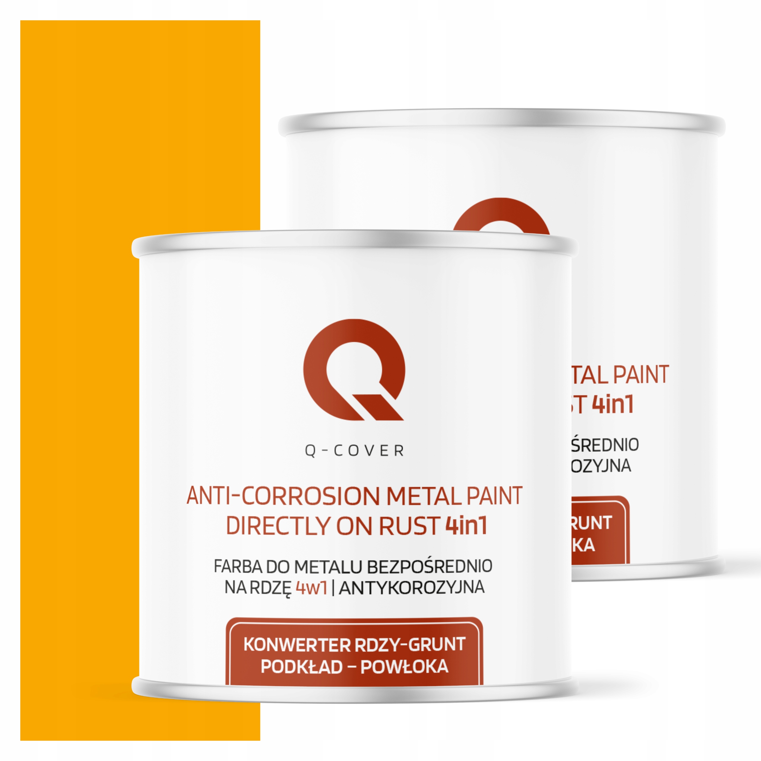 Farba Priamo Na Hrdzu Kov Aluminium Oceľ 2,5L 4v1 Polomat Žltá Signálová