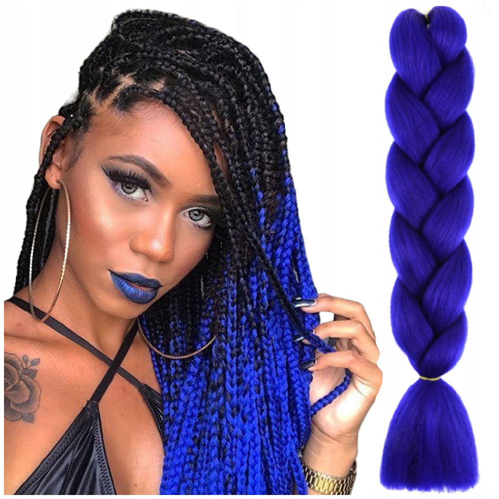 Włosy syntetyczne do warkoczy A29 Chabrowy kobalt