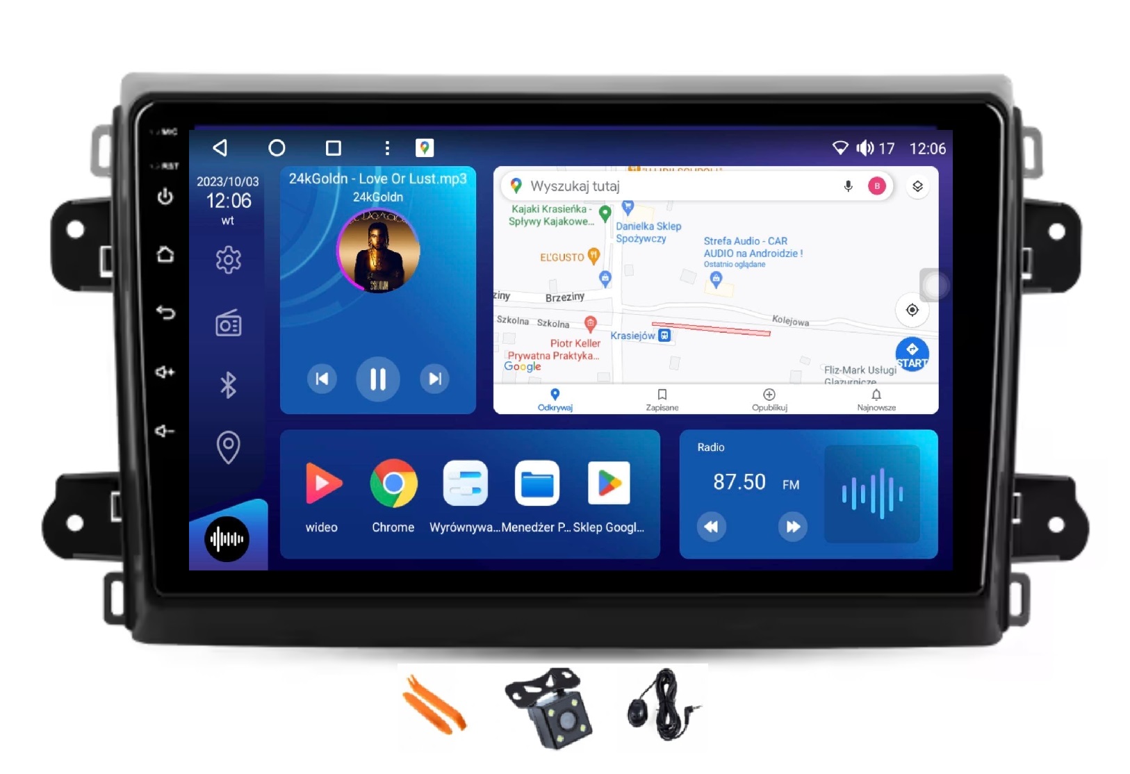 Rádio Android Navigácia Qled Carplay Lte Gps 256GB Toyota Proace Max 24-26