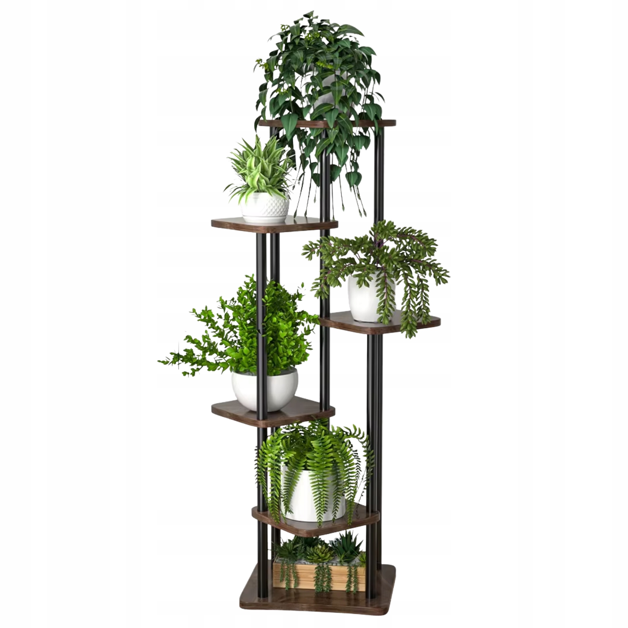 Kwietnik Na Kwiaty Stojak Metalowy Stojący Loft Rośliny Regał 132 CM