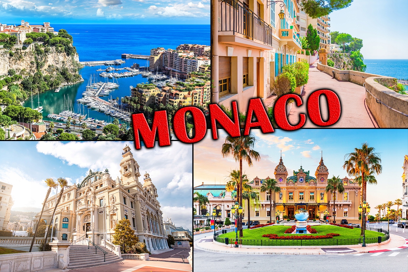 Magnesy na lodówkę miasta - MONACO
