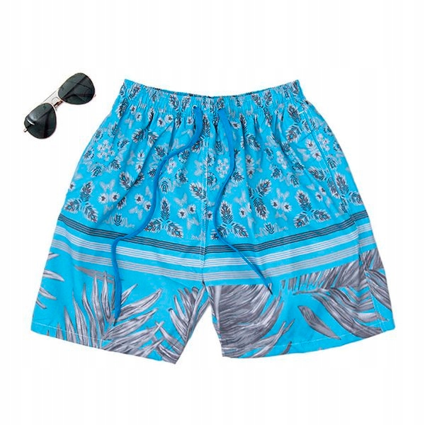 

F-027 Blue Niebieskie Męskie Szorty 3XL-46