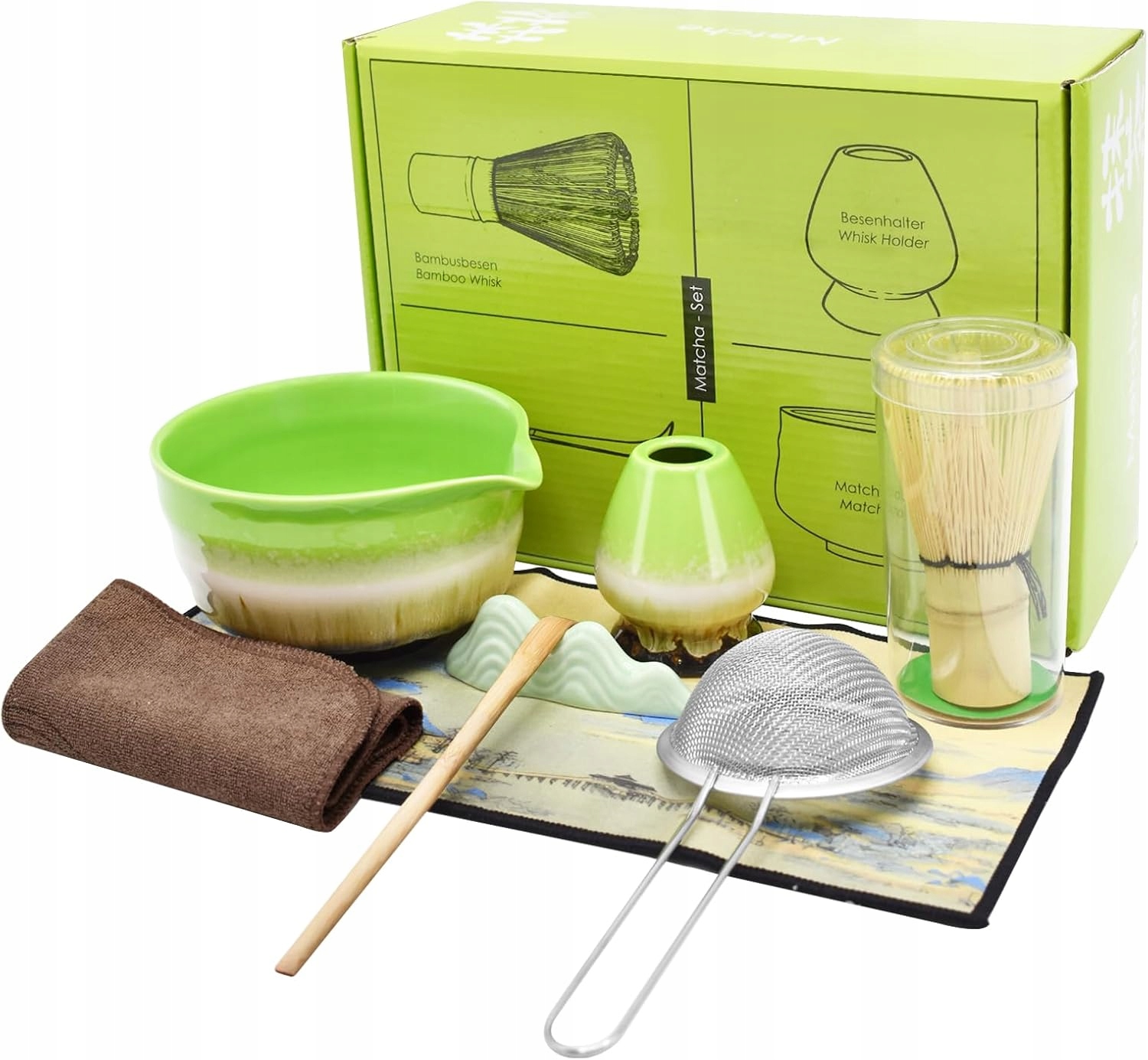 Levně Čajová Sada Matcha Ceremoniální 8 Kusů Pro Japonský Čaj