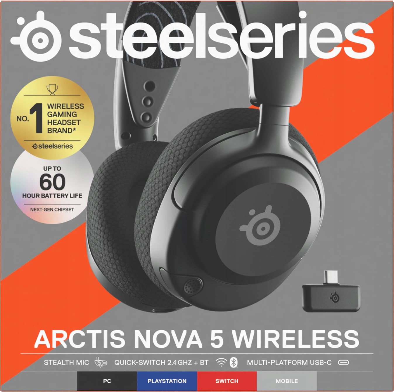 STEELSERIES Arctis Nova 5 Wireless Gaming Headset PC PS4 PS5 Switch — miniatura 9