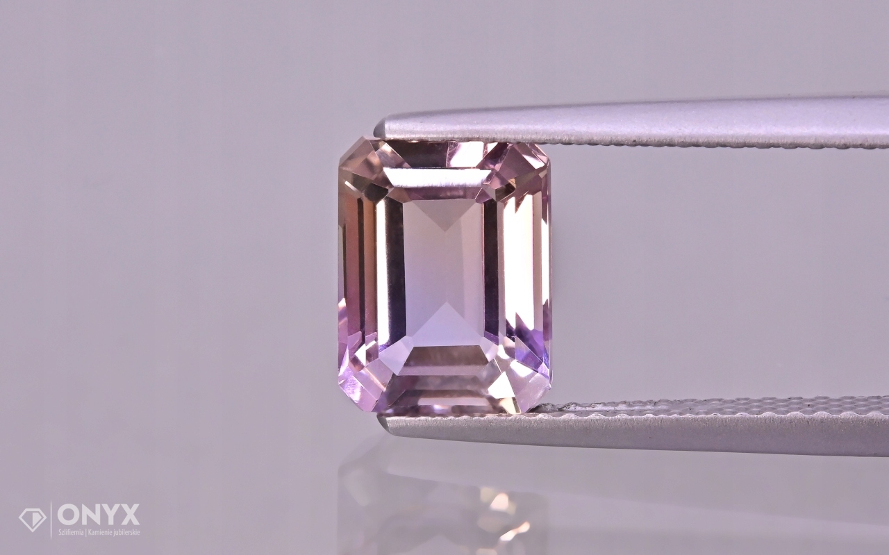 Ametrin fazetovaný oktagon 9x7 mm