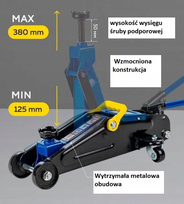 PODNOŚNIK SAMOCHODOWY ŻABA HYDRAULICZNY LEWAREK ŻABA 2T Marka Forsage