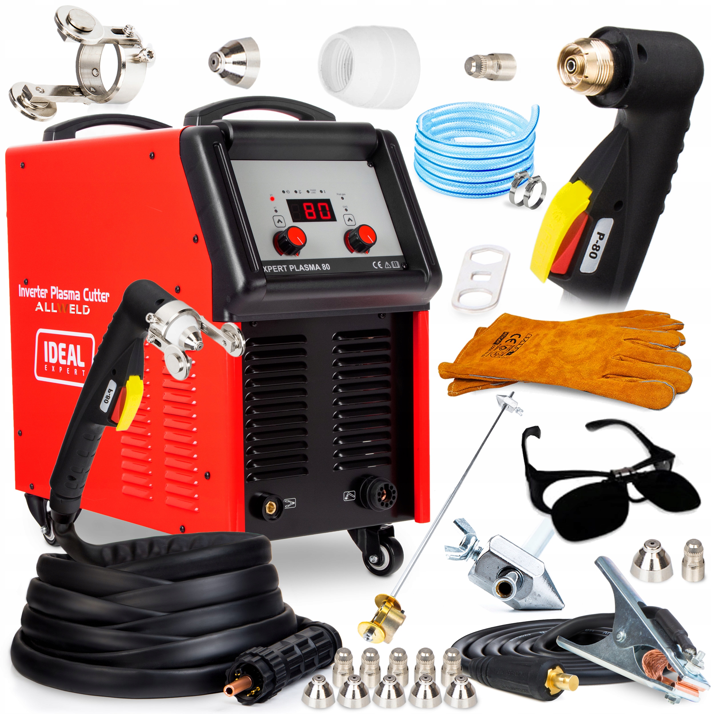 Plazmová Řezačka Ideal Expert Plasma 80 Igbt 80A 40 MM, Držák 6 M