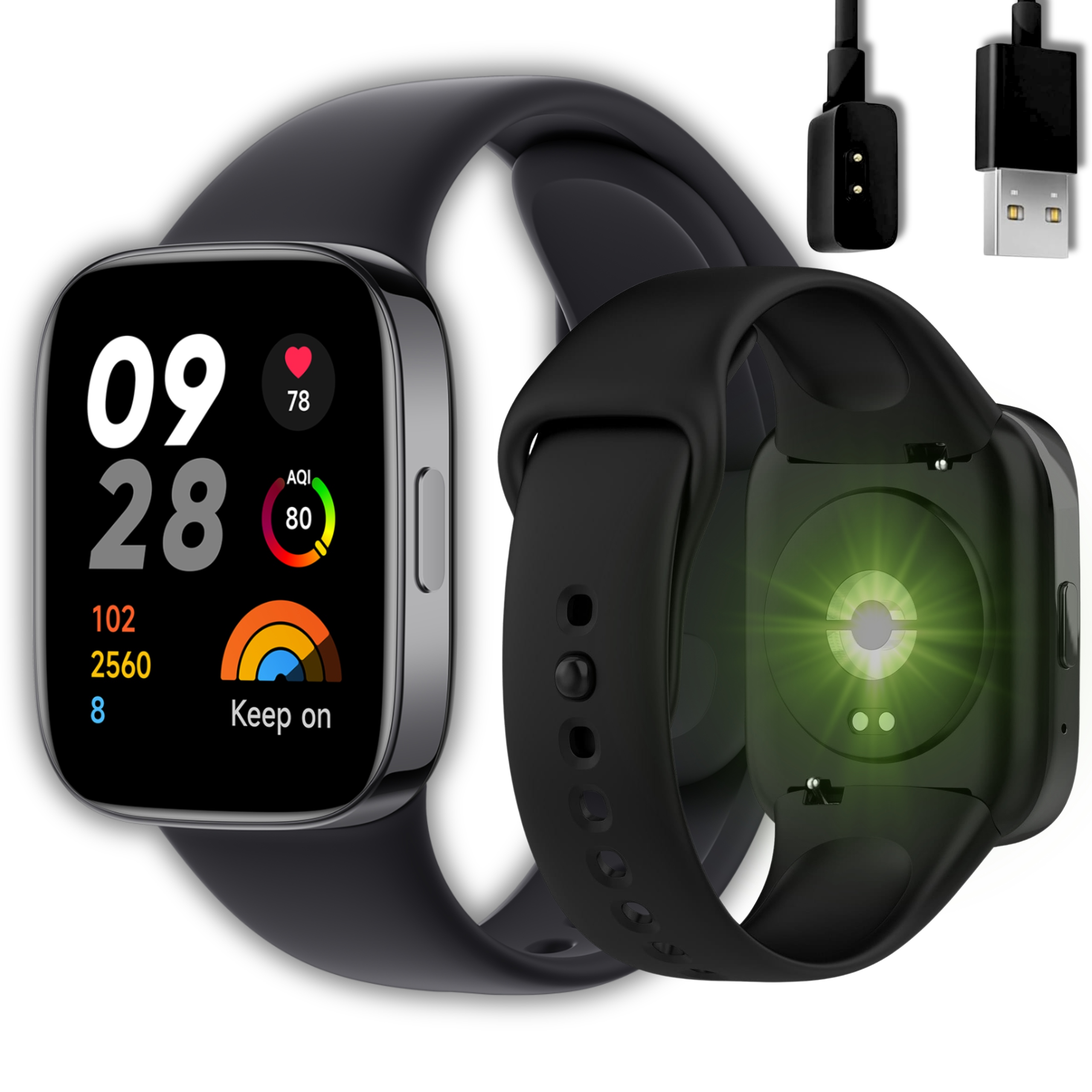 SMARTWATCH XIAOMI REMI WATCH 3 ACTIVE APLIKACJA POMIARY KROKI