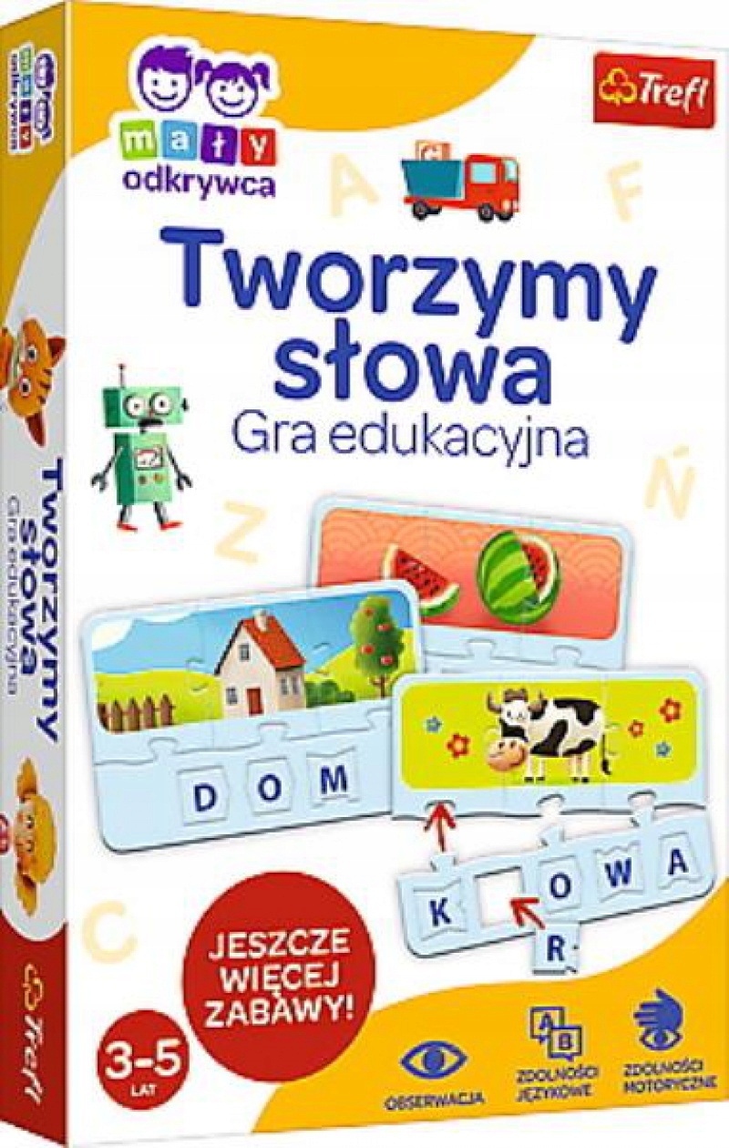 Gra Tworzymy Słowa Edukacyjna Gra Logiczna Gra Planszowa Dla Dzieci 8 Lat