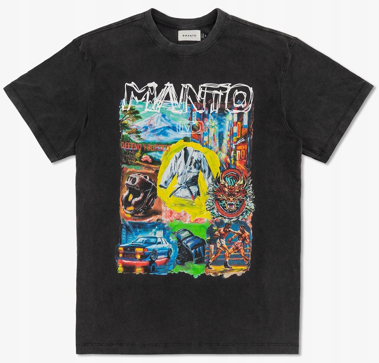 tričko Manto Premium Ivo černé, vel. S