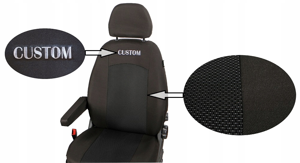 FORD TRANSIT CUSTOM 2012-2023 POKROWCE szyte na miarę EAN (GTIN) 5905937754451