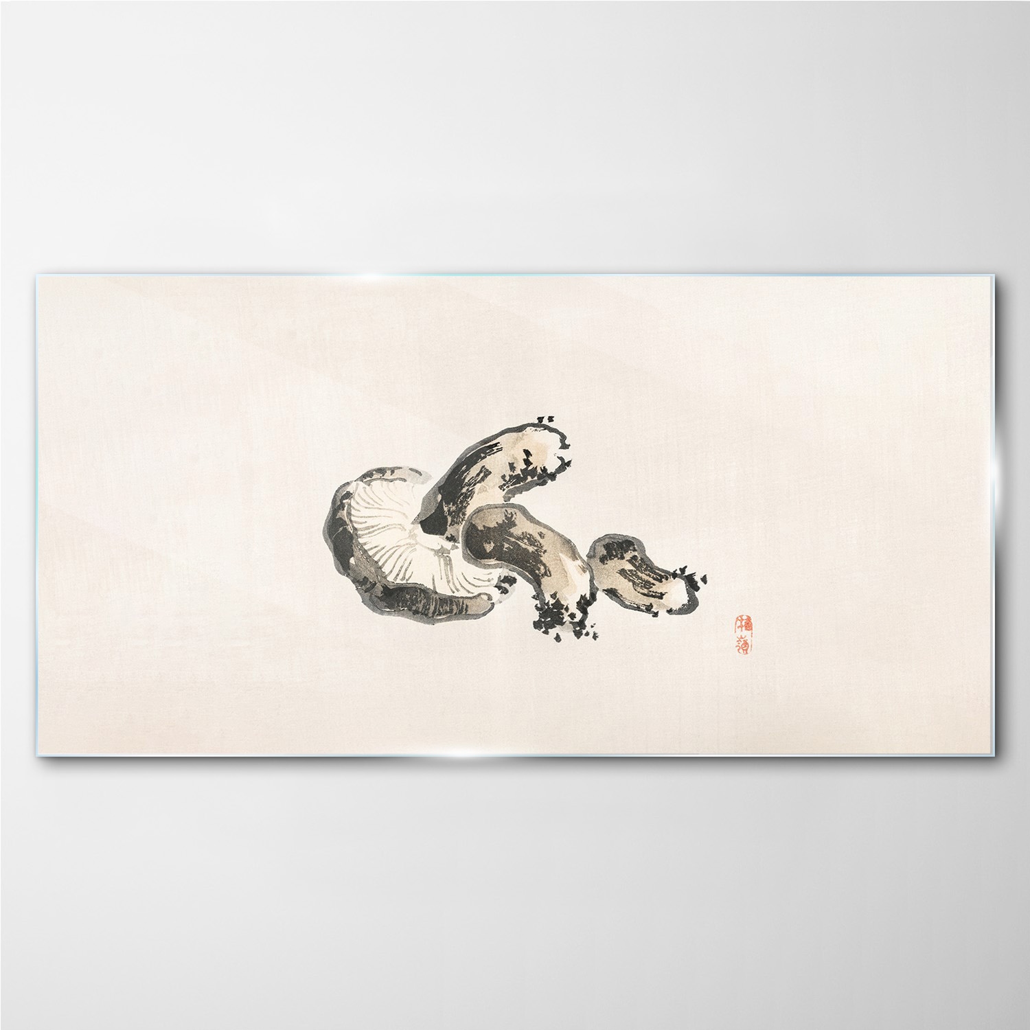 

Szklany obraz na ścianę Grzyb rysunek 140x70 cm