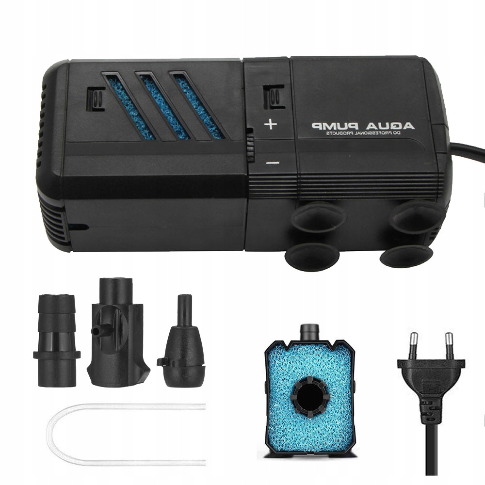 Levně Vnitřní Mechanický Filtr S Vodním Čerpadlem 500 L/h Pro Akvárium 30-150 L Černý