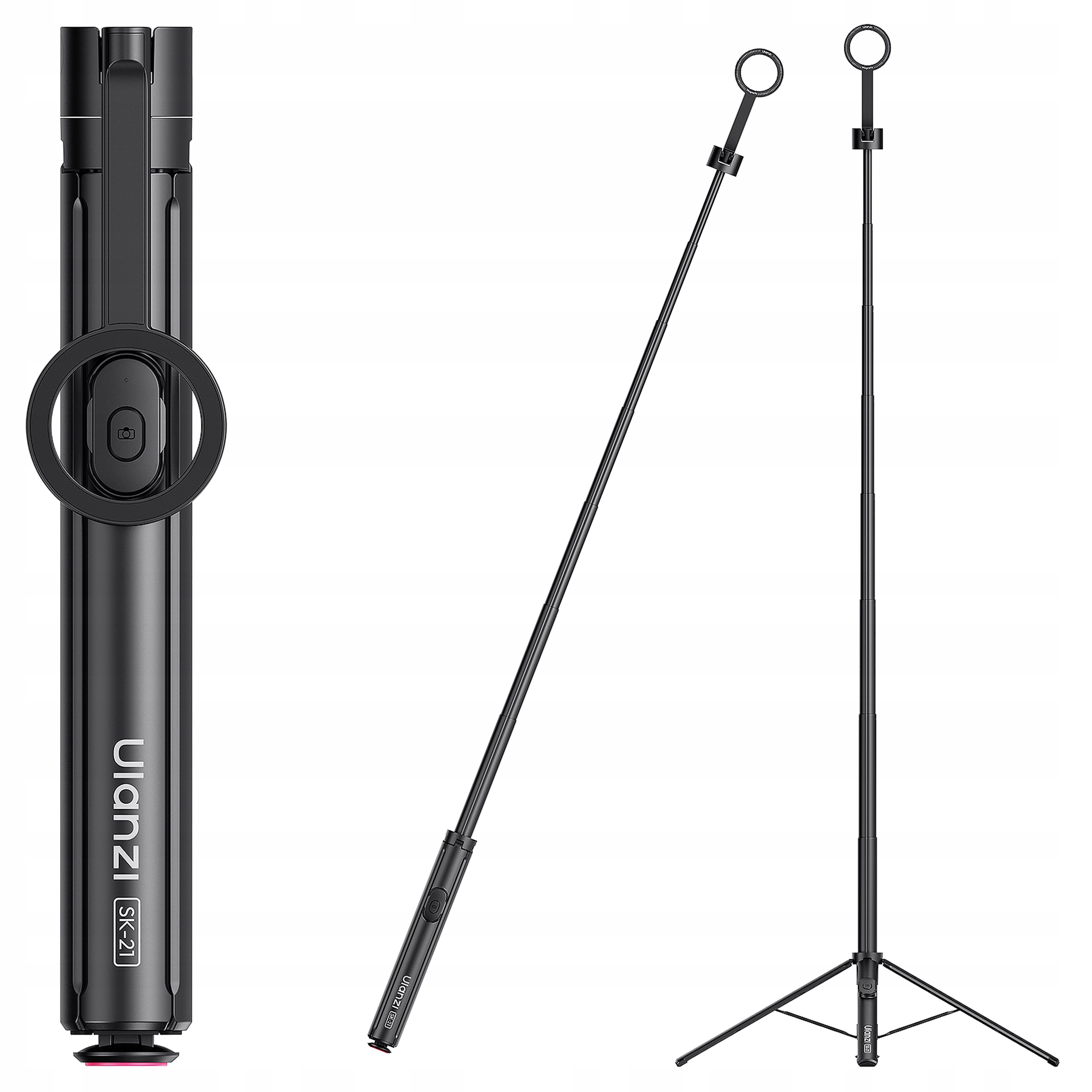 Magnetický selfie tyč Ulanzi SK-21 Stativ pro chytrý telefon Bluetooth dálkové ovládání